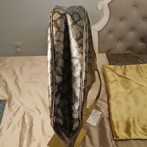 Vintage YSL Elegant Gold and Brown Tote Bag - Picture 4 of 6